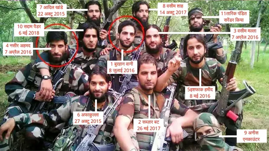 બુરહાન વાની જૂથના 11 આતંકવાદીઓ ક્યારે અને કેવી રીતે ઠાર મરાયા?
