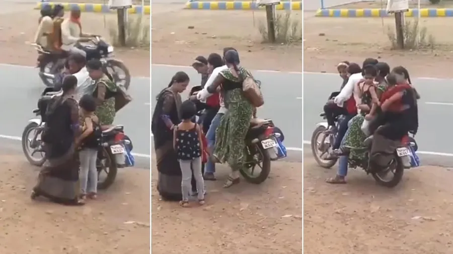 એક બાઈક પર સવાર થયા 7 લોકો, IASએ ટ્વીટ કરી શેર કર્યો વીડિયો
