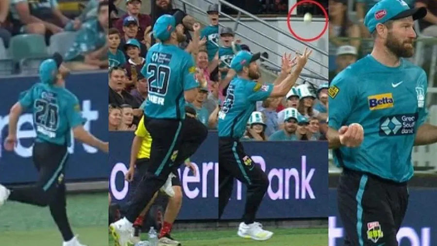 ફિલ્ડરે એવો કેચ પકડ્યો કે તમે પણ નક્કી નહીં કરી શકો કે આ સિક્સ હતી કે આઉટ, Video