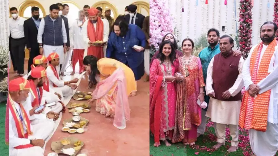 સગાઈ બાદ અંબાણી પરિવારની થનારી વહુએ કરાવ્યું બ્રહ્મ ભોજ, લોકો કરી રહ્યા છે વખાણ