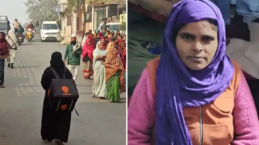 ખભા પર સ્વિગી બેગ વાળી વાયરલ બુરખા વુમન, ફેરીવાળી રિઝવાનાની સ્ટોરી..