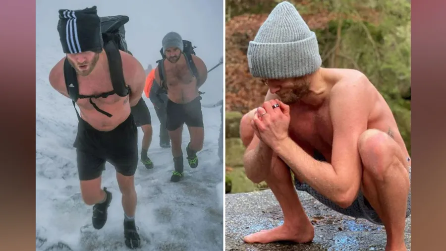 માઈનસ 19 ડિગ્રી તાપમાનમાં માત્ર શોર્ટ્સ પહેરીને આ માણસ કેમ ફરી રહ્યો છે, કોણ છે