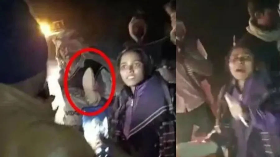 Video: BJP મહિલા નેતાની ગુંદાગર્દી, ગેરકાયદેસર કામને અટકાવનાર પોલીસને ચંપલથી...