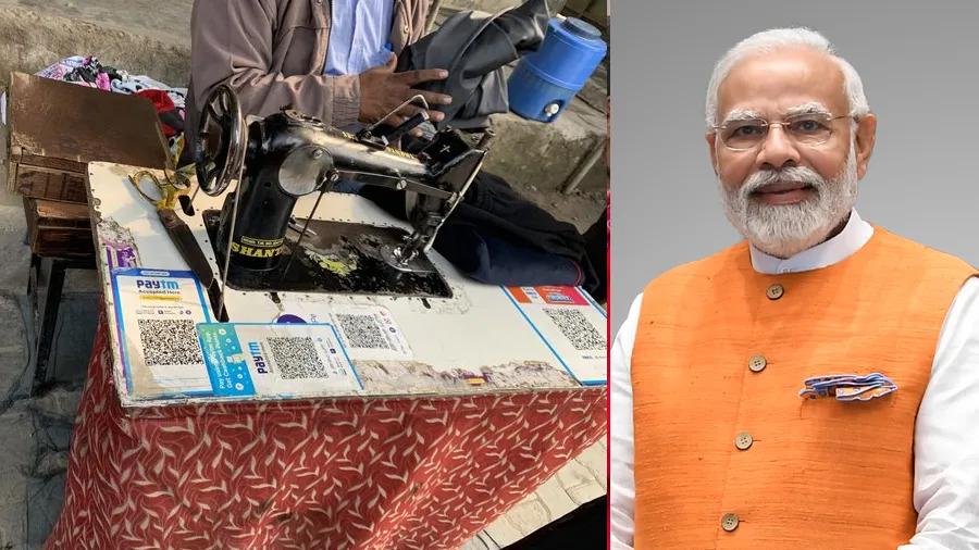 સિવણ મશીનનો ફોટો શેર કરી PMએ લખ્યું- ડિજિટલ પેમેન્ટથી લોકોના જીવનમાં સરળતા-આરામ