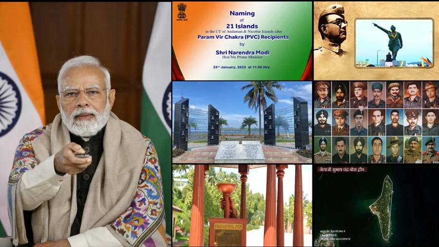 PMએ 21 ટાપુઓને નામ આપ્યા, અબ્દુલ હમીદ અને કેપ્ટન વિક્રમ બત્રાનું પણ નામ અપાયું