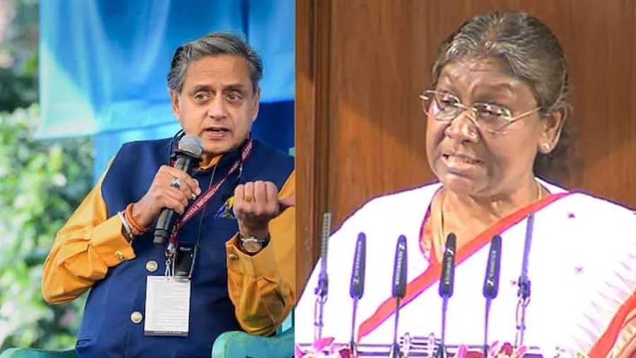 રાષ્ટ્રપતિના સંસદમાં પહેલા ભાષણની શશિ થરૂરે કરી ટીકા-કહ્યું આ તો ભાજપ...