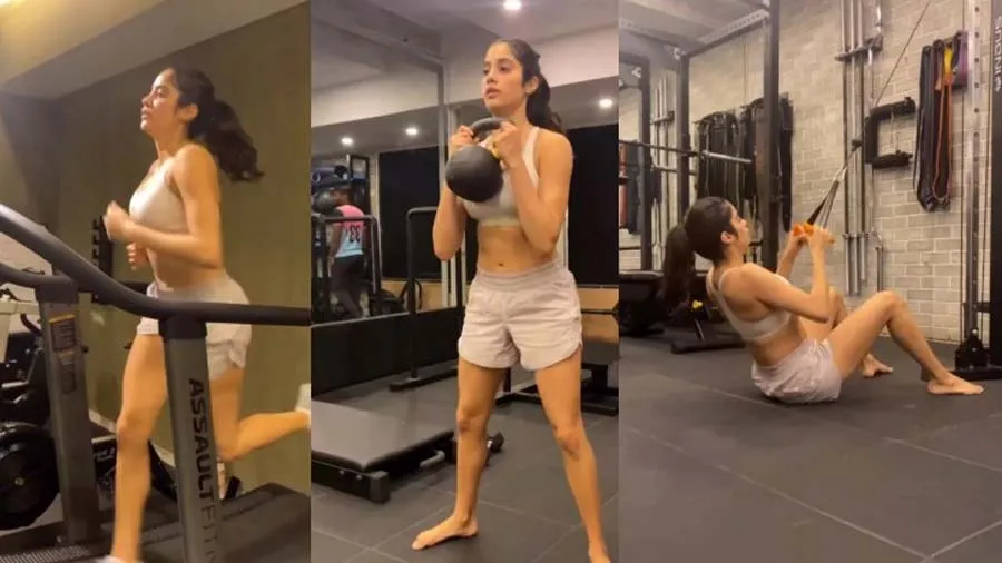 જાન્હવી કપૂરનો વર્કઆઉટ વીડિયો થયો સોશિયલ મીડિયા પર વાયરલ, આવી રીતે રહે છે ફીટ