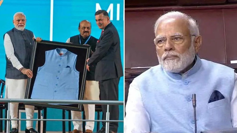 પ્લાસ્ટિકની બોટલમાંથી બનેલું જેકેટ પહેરી સંસદ પહોંચ્યા PM મોદી,જાણો તેની ખાસિયતો