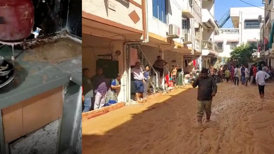 સુરતના વરાછાની સોસાયટીમાં ઘરમાંથી, રોડ પરથી બધેથી કાદવ જ કાદવ નિકળ્યો