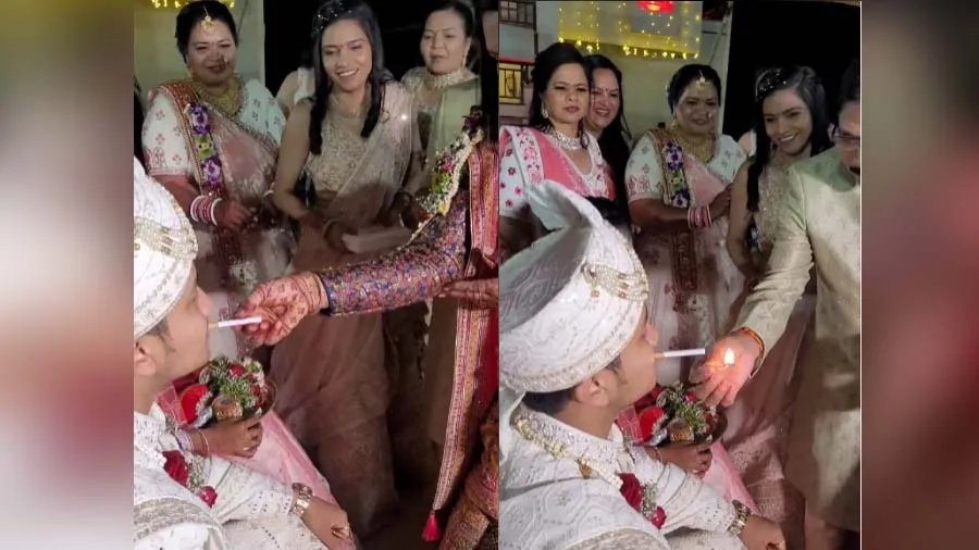 Video: વરરાજાના સ્વાગતમાં સાસુએ પીવડાવી સિગરેટ, વીડિયો જોઈ ભડક્યા યુઝર્સ