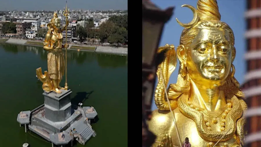 ગુજરાતમાં ભગવાન શિવની 111 ફૂટ ઉંચી સુવર્ણ પ્રતિમાના થયા દર્શન, શિવરાત્રીએ અનાવરણ