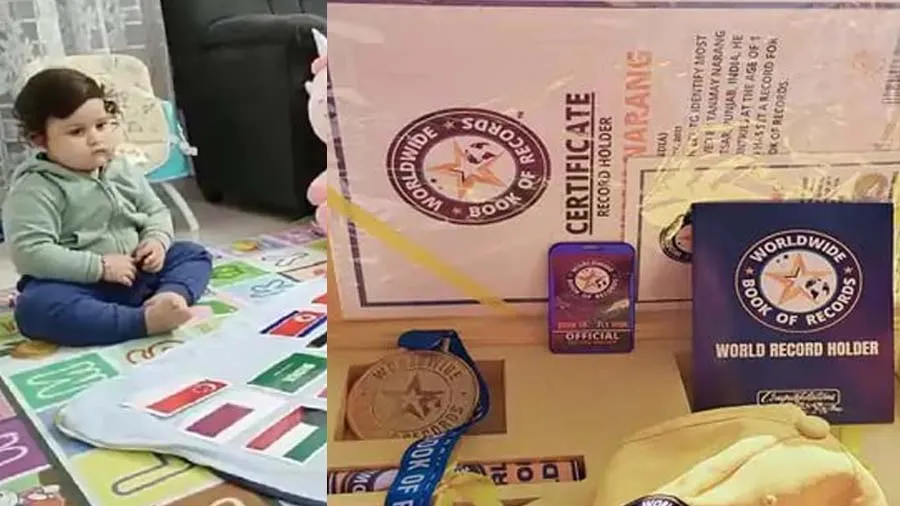 2 વર્ષીય તન્મયે 195 દેશોના ઝંડા ઓળખીને બનાવ્યો વર્લ્ડ રેકોર્ડ