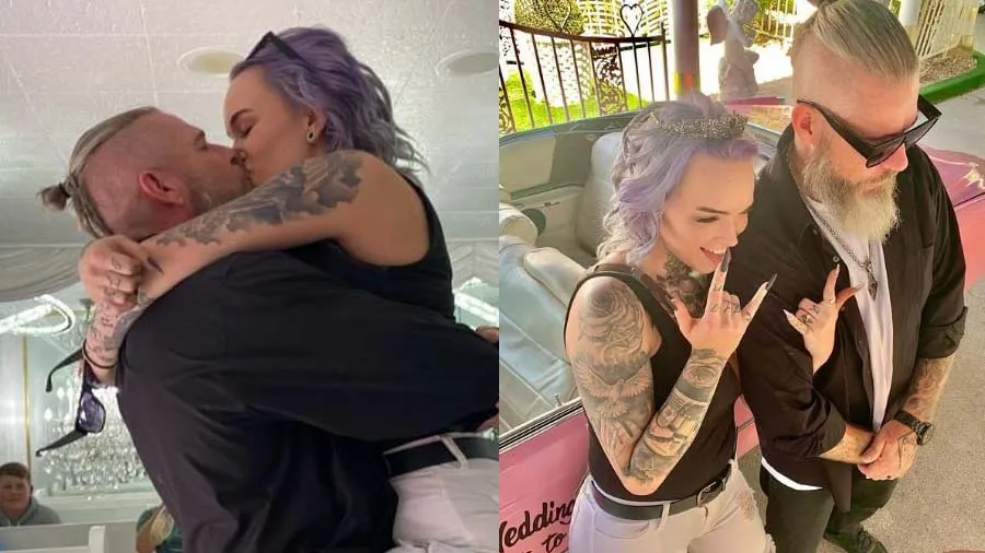 મહિલાએ સાવકા પિતા સાથે કર્યા લગ્ન, પહેલી કિસનો વીડિયો નાખતા લોકો ભરાયા ગુસ્સે