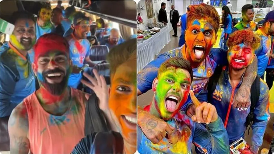 કોહલીએ કર્યો ડાન્સ, રોહિત-સૂર્યાએ ઉડાવ્યો ગુલાલ, જુઓ ટીમનો હોળી રમતો Video