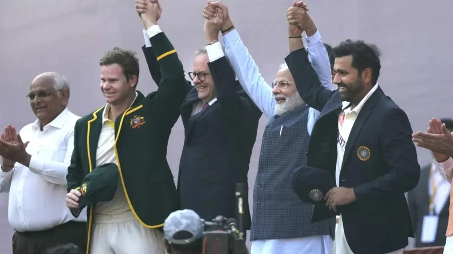 ઓસ્ટ્રેલિયન PM સાથે ટેસ્ટ મેચ જોવા પહોંચ્યા PM મોદી, જુઓ ફોટો-વીડિયો