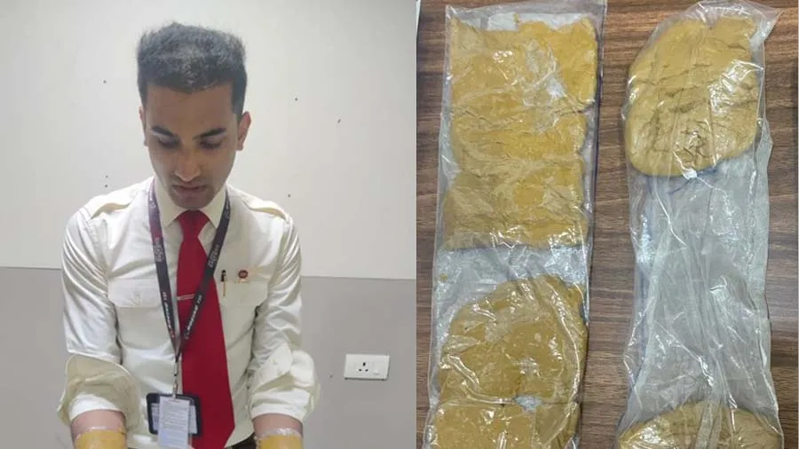 હાથમાં દોઢ કિલો સોનુ લપેટીને એરપોર્ટમાંથી નીકળવાની ફિરાકમાં હતો કેબિન ક્રૂ, પણ..