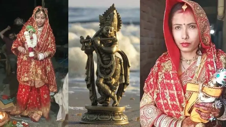 LLB ભણતી યુવતીએ ભગવાન કૃષ્ણ સાથે લગ્ન કર્યા, કનૈયાને જમાઈ બનાવી માતા-પિતા ખુશ
