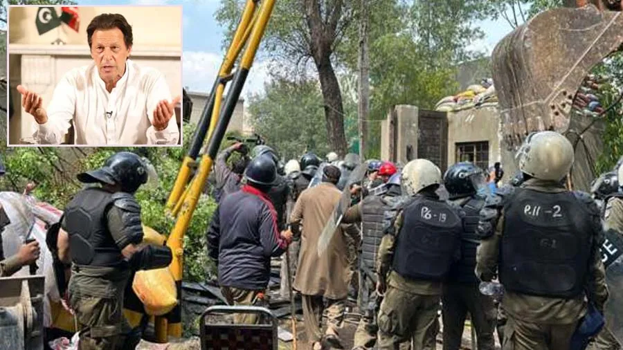 પાકિસ્તાનમાં બગડી પરિસ્થિતિ, ઇમરાન ખાનના ઘર પર પોલીસનો કબ્જો, બુલડોઝર ચલાવ્યું