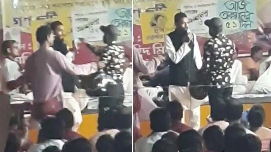 જાહેર સભામાં એક વ્યક્તિએ ધારાસભ્યને થપ્પડ જડી દીધી, જુઓ વીડિયો