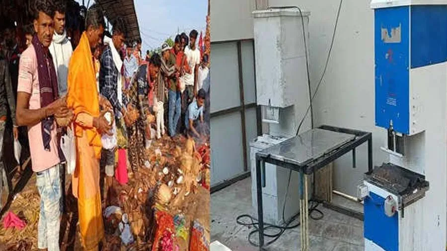 પાવાગઢમાં માતાના ભક્તોએ શ્રીફળ વધેરવાના પ્રતિબંધ વચ્ચે વચલો રસ્તો શોધી કાઢ્યો