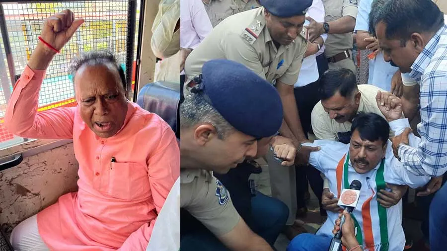 રાહુલના સમર્થનમાં આખા ગુજરાતમાં કોંગ્રેસનું વિરોધ પ્રદર્શન, પોલીસ ટીંગાટોળી...