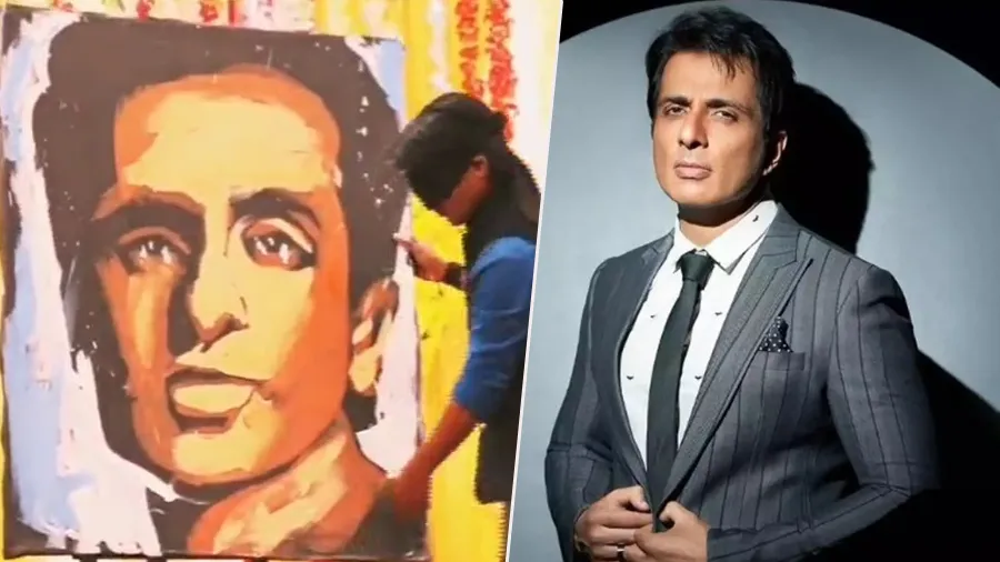 આંખોમાં મીઠું નાંખી પટ્ટી બાંધી યુવકે બનાવી સોનૂ સૂદની પેઇટિંગ, જુઓ વાયરલ વીડિયો