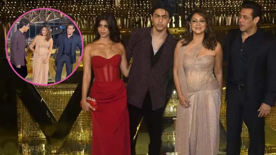 શાહરૂખના પરિવારે સલમાન સાથે ફોટા પડાવ્યા, વીડિયોમાં ગૌરી, સુહાના, આર્યન સાથે હતા