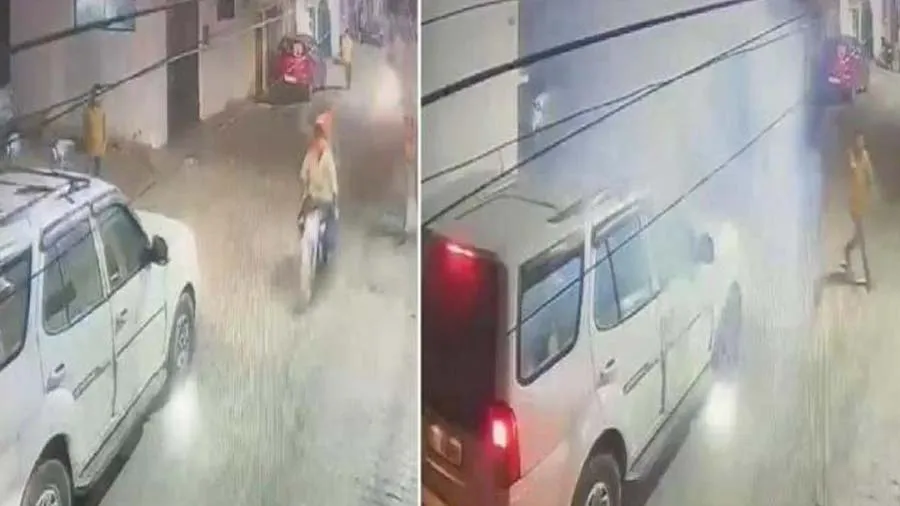 BJPના મહિલા નેતાના દીકરા પર બોમ્બથી હુમલો, સામે આવ્યા CCTV ફુટેજ