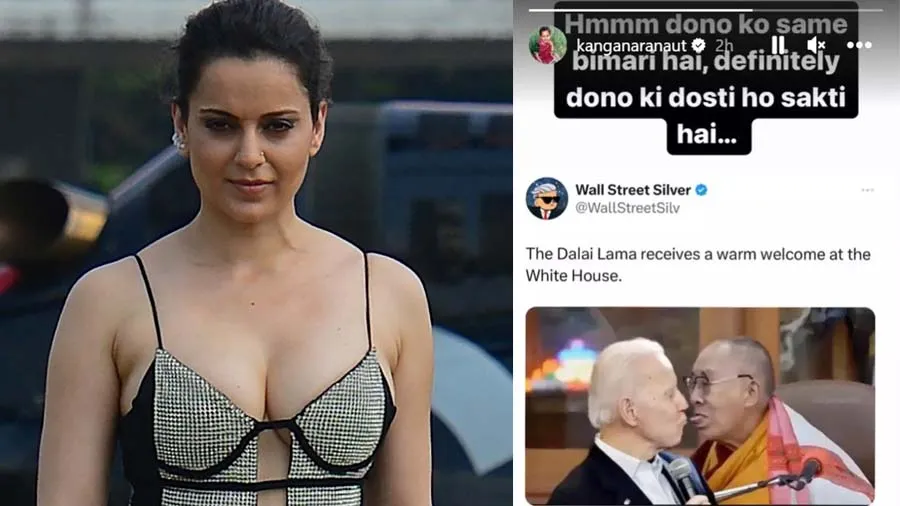 કંગનાને દલાઈ લામા અને બાઇડેન પર મીમ શેર કરવું પડ્યું ભારે, જાણો શું થયું