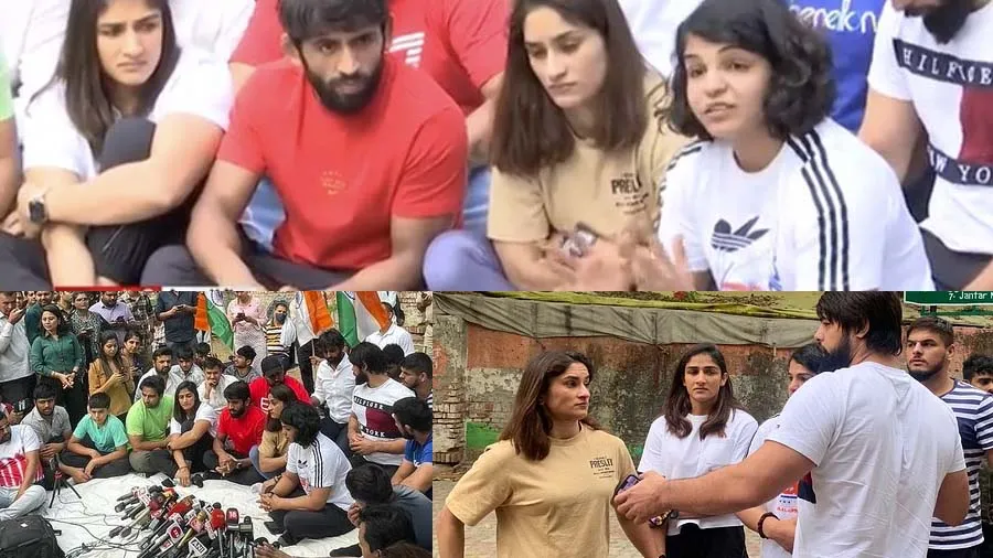 જંતર મંતર પર પહેલવાનો ફરી ધરણા પર, કહ્યું- બ્રિજ ભૂષણ સિંહની ધરપકડ પછી જ ઉઠીશું