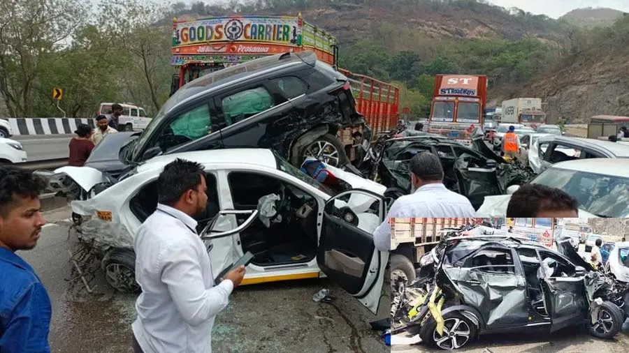 મુંબઈ-પૂણે એક્સપ્રેસવે પર 7-8 ગાડીઓની એક સાથે થઈ ટક્કર, જુઓ વીડિયો