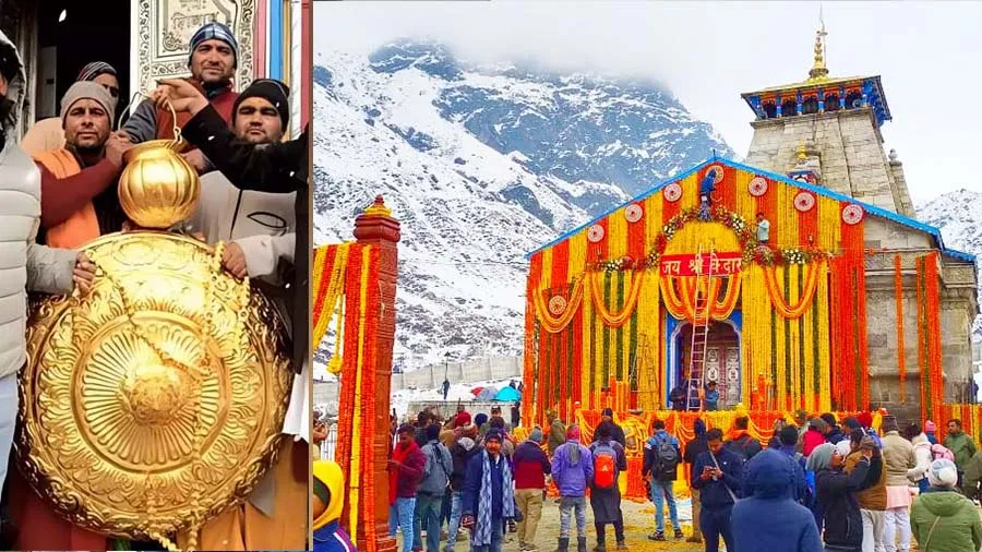 કેદારનાથ મંદિરની અંદર 230 કિલો સોનું, નવા સોનાનું છત્ર અને કળશ જુઓ