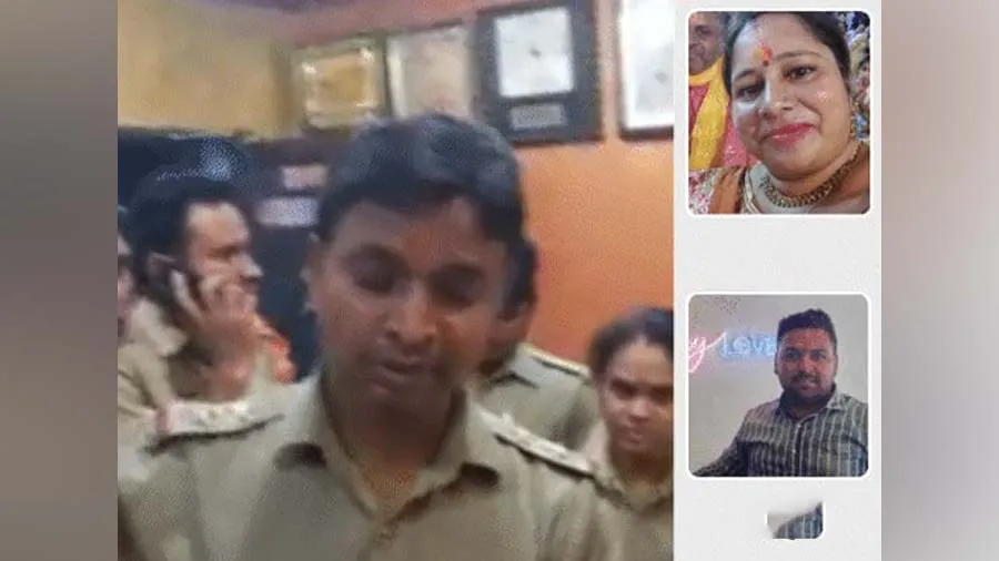 પોલીસ પતિને ઉઠાવી ગઇ, પત્ની અને ભત્રીજાએ પીછો કર્યો, કન્ટેનર નીચે બંને કચડાયા