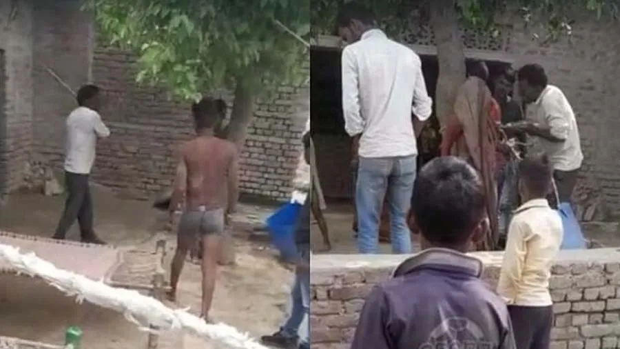 વિધવા પ્રેમિકા સાથે પકડાયો પ્રેમી, તો પરિવારે કપડા કાઢી ધોયો, મહિલાને 5 બાળક છે