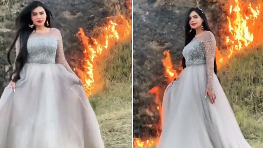 ટિકટોકરે સળગતા જંગલની વચ્ચે બનાવ્યો વીડિયો, જાણો પછી શું થયું...