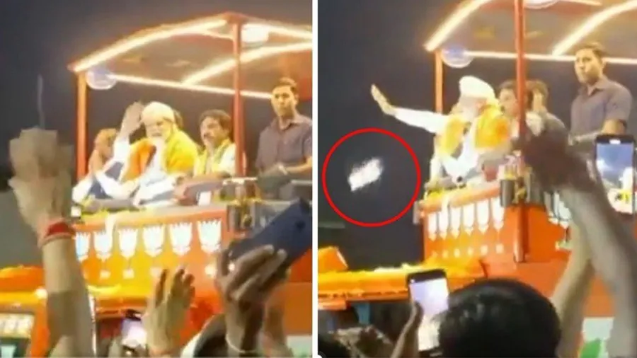 PM મોદીની ગાડી પર મોબાઈલ ફેંકનાર મહિલા મળી, બોલી કેમ ફેંકેલો ફોન