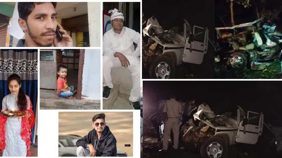 લગ્નમાંથી પરત ફરી રહેલા પરિવારની કાર ટ્રક સાથે અથડાતા 11 લોકોના મોત