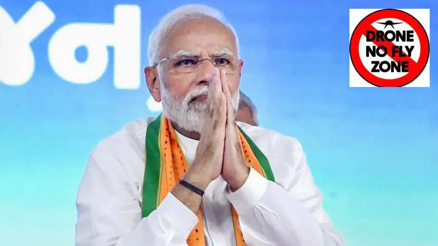 PM મોદીના ગુજરાત પ્રવાસ પહેલા અમદાવાદને ‘નો ડ્રોન ફ્લાય ઝોન’ જાહેર કરાયું