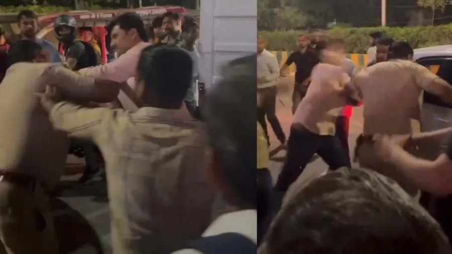 બદમાશો બેખૌફ, કોન્સ્ટેબલને રસ્તા વચ્ચે માર માર્યો, યુનિફોર્મ ફાડી નાખ્યો, Video