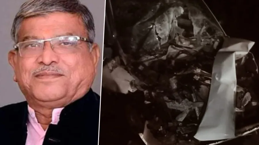 ગુજરાતના પૂર્વ કૃષિ મંત્રી અને BJP નેતાની કાર બુલડોઝર સાથે ટકરાઇ, મોત