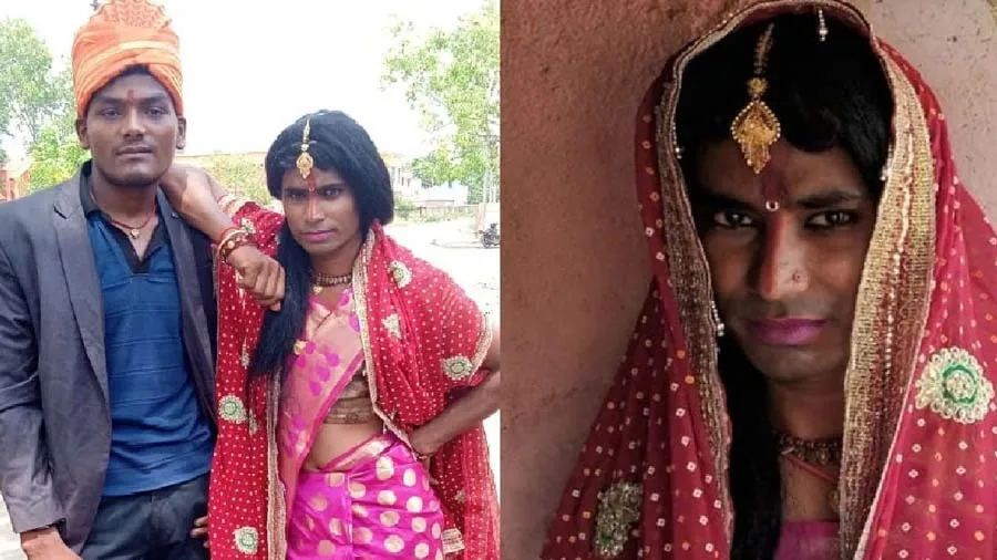 મહિલાઓ વચ્ચે સાડી પહેરીને પહોંચ્યો છોકરો અને કરવા લાગ્યો વડ સાવિત્રીની પૂજા