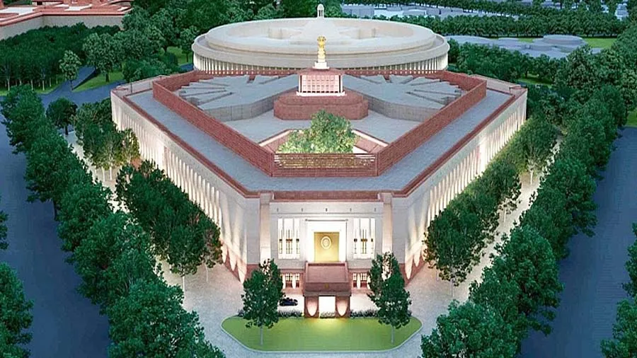 નવી સંસદનું નામ 'સંસદ' નહીં હોય? જૂઓ કેવું દેખાય છે આ નવું ભવન