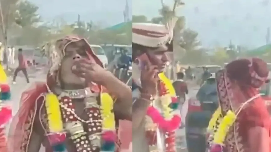 શણગાર સજેલી દુલ્હન લગ્નમાં વરરાજાની સામે ખાવા લાગી ગુટખા, વીડિયો વાયરલ
