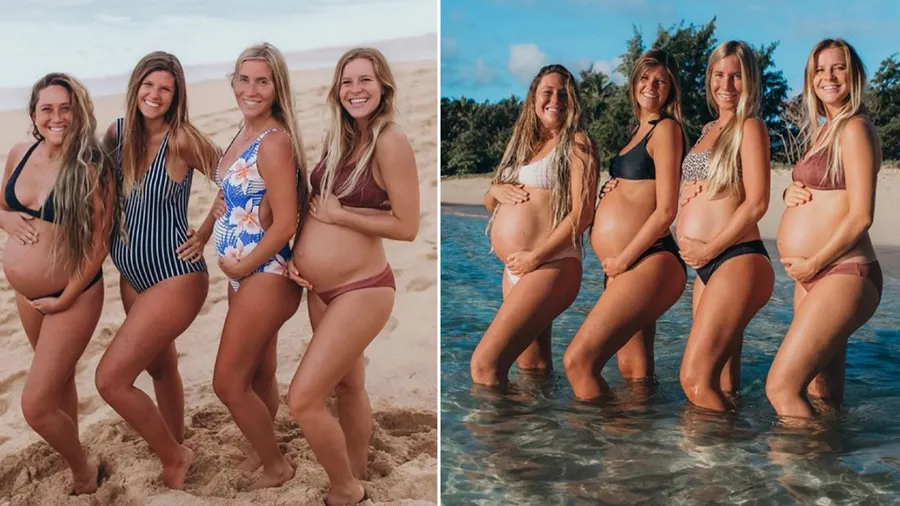 Photos: 4 બેસ્ટ ફ્રેન્ડ્સ એક નહીં પણ બબ્બેવાર થઈ એકસાથે પ્રેગ્નેન્ટ