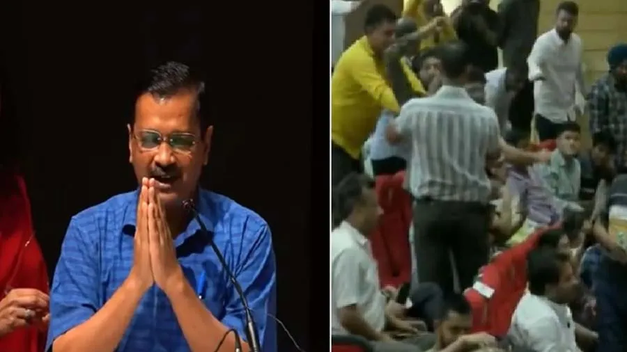 ઉદ્ઘાટનમાં લાગ્યા મોદી-મોદીના નારા, CM કેજરીવાલે હાથ જોડી કહ્યું- 5 મિનિટ...