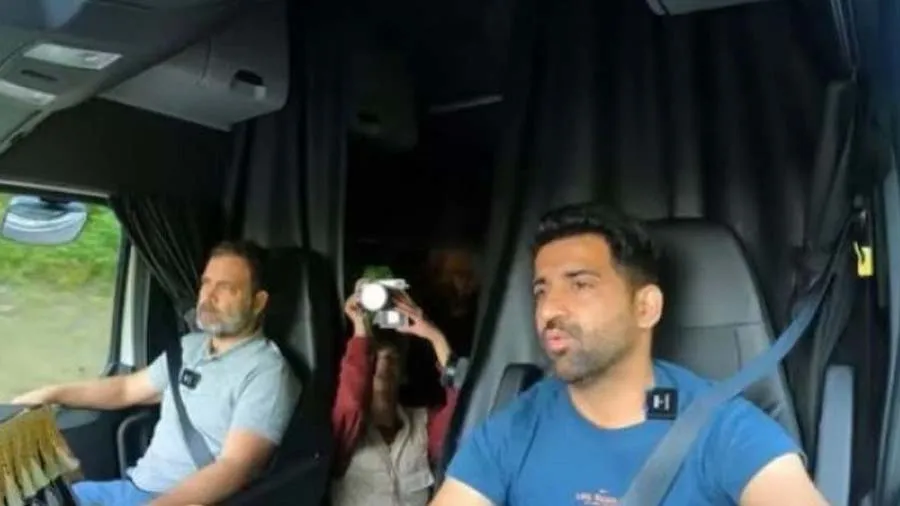 રાહુલે અમેરિકામાં ટ્રક ડ્રાઈવરને પૂછ્યું-કેટલા કમાઓ છો?જવાબ સાંભળીને દંગ રહી જશો