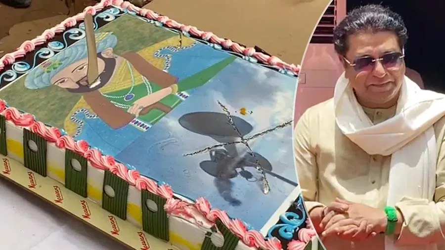 રાજ ઠાકરેએ બર્થડે કેક પર ઔરંગઝેબનો ફોટો લગાવ્યો, ગળેથી કાપીને ઈરાદો સ્પષ્ટ કર્યો