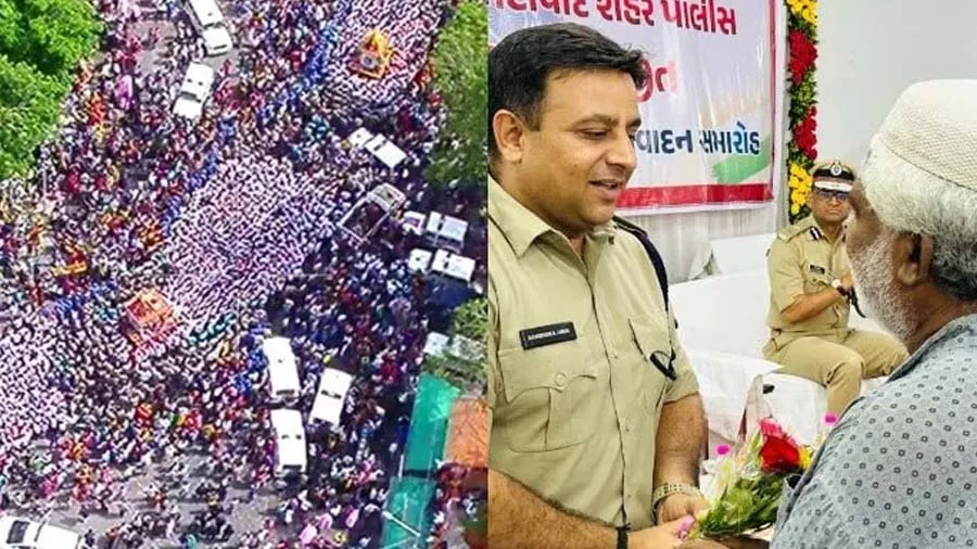 રથયાત્રા સમયે આ મુસ્લિમે એવું કામ કર્યું હતું કે, પોલીસે તેમનું સન્માન કર્યું