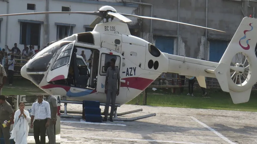 CM મમતા બેનર્જીના હેલિકોપ્ટરનું ઇમરજન્સી લેન્ડિંગ, પીઠ અને ઘૂંટણમાં ઇજા