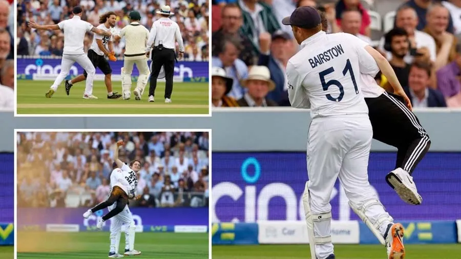 એશીઝ ટેસ્ટમાં હોબાળો, 2 યુવકો પાવડર લઈ પીચ પર આવી ગયા અને પછી જુઓ શું થયું